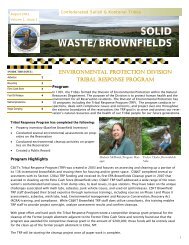 Brownfield August 2011 Newsletter - Confederated Salish and ...