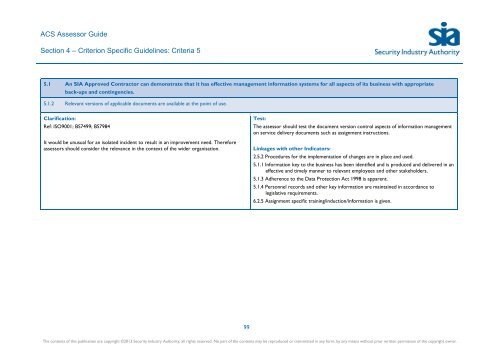 ACS Assessor Guide - Security Industry Authority