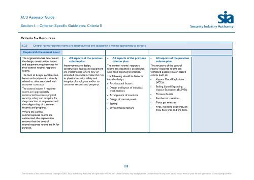 ACS Assessor Guide - Security Industry Authority