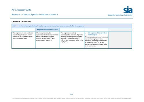 ACS Assessor Guide - Security Industry Authority