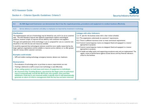 ACS Assessor Guide - Security Industry Authority