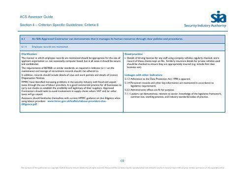 ACS Assessor Guide - Security Industry Authority