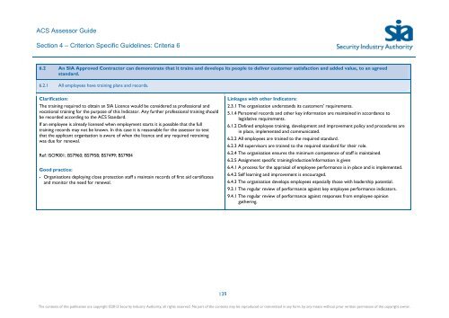 ACS Assessor Guide - Security Industry Authority