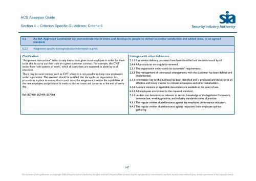 ACS Assessor Guide - Security Industry Authority