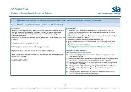 ACS Assessor Guide - Security Industry Authority