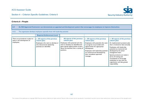 ACS Assessor Guide - Security Industry Authority