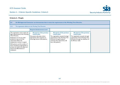 ACS Assessor Guide - Security Industry Authority