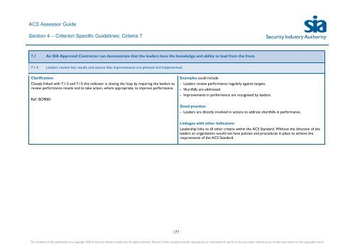 ACS Assessor Guide - Security Industry Authority