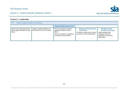 ACS Assessor Guide - Security Industry Authority