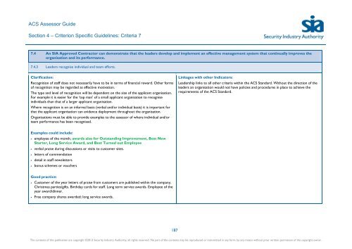 ACS Assessor Guide - Security Industry Authority