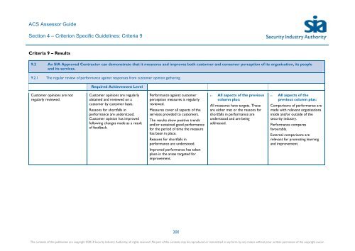 ACS Assessor Guide - Security Industry Authority