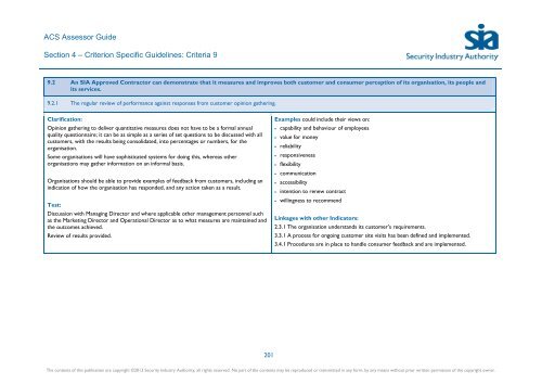 ACS Assessor Guide - Security Industry Authority