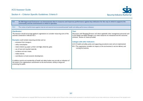 ACS Assessor Guide - Security Industry Authority