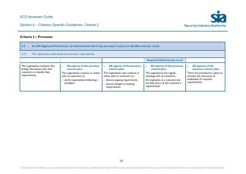 ACS Assessor Guide - Security Industry Authority