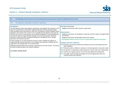 ACS Assessor Guide - Security Industry Authority