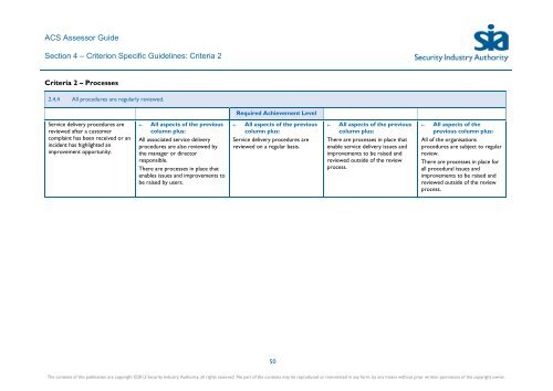 ACS Assessor Guide - Security Industry Authority