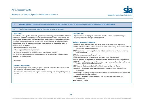 ACS Assessor Guide - Security Industry Authority