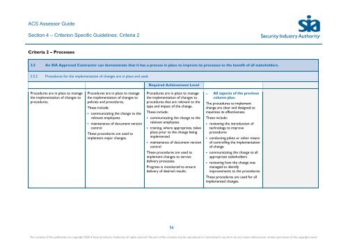 ACS Assessor Guide - Security Industry Authority