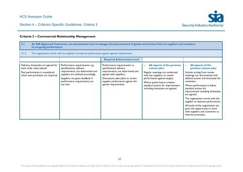 ACS Assessor Guide - Security Industry Authority