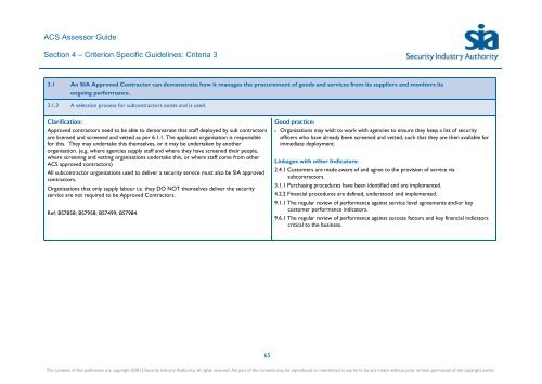 ACS Assessor Guide - Security Industry Authority