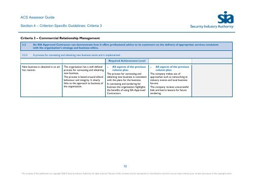 ACS Assessor Guide - Security Industry Authority