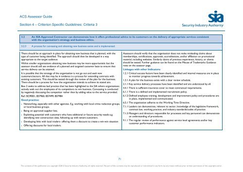 ACS Assessor Guide - Security Industry Authority