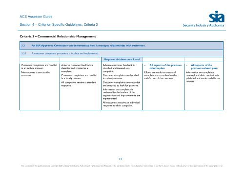 ACS Assessor Guide - Security Industry Authority