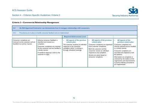 ACS Assessor Guide - Security Industry Authority