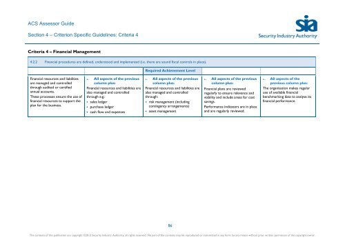 ACS Assessor Guide - Security Industry Authority