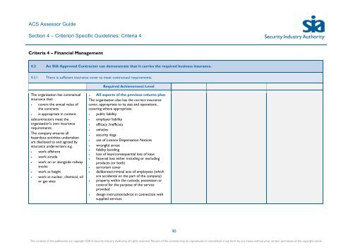 ACS Assessor Guide - Security Industry Authority