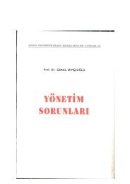yönetim sorunları - Ankara Üniversitesi Kitaplar Veritabanı