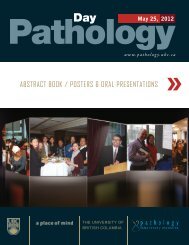 Abstract Book - Pathology and Laboratory Medicine - University of ...