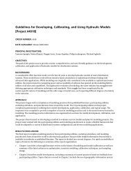 Guidelines for Developing, Calibrating, and Using Hydraulic Models