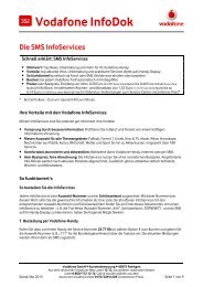 InfoDok 352: Die SMS-InfoServices - Vodafone