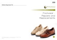 Footwear - Repairs and Replacements - Blatchford