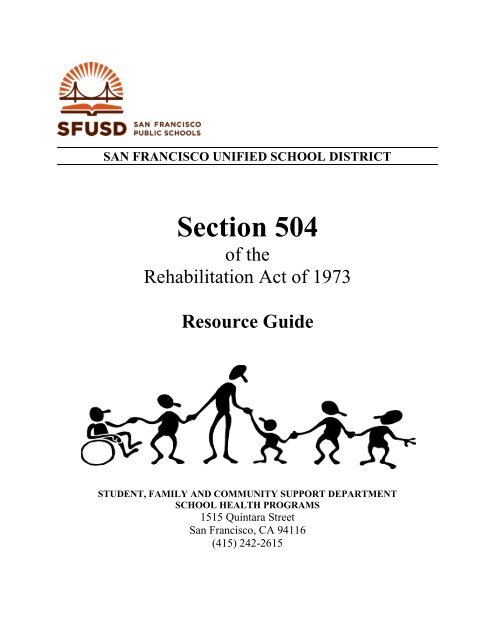 Section 504 Resource Guide - SFUSD School Health Programs