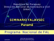 clac/sem fal/avsec - Comisión Latinoamericana de Aviación Civil