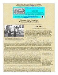 The saga of the Cornelius, Wallace and Rudene families Part 1 of 2 ...