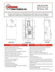 MEUG35-PB - Myers Power Products, Inc.