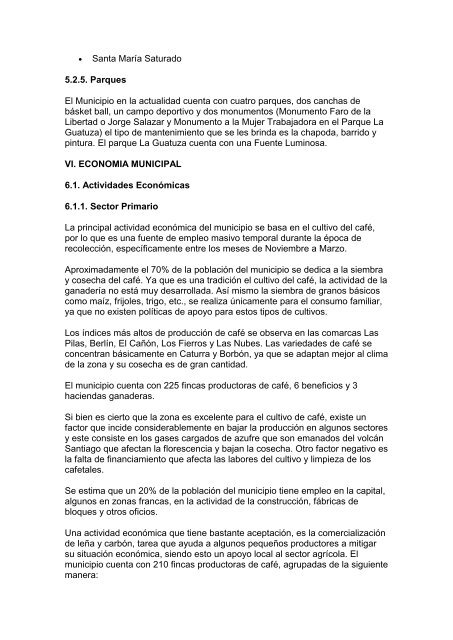 FICHA MUNICIPAL Con la publicaciÃ³n de la ley 329 Ley Creadora ...