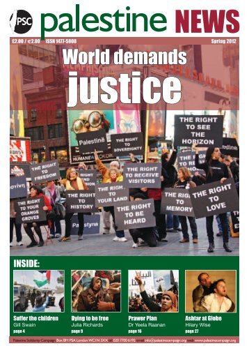 World demands - Palestine Solidarity Campaign