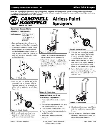 Airless Paint Sprayers - Campbell Hausfeld