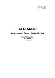 Manual AM-03 - AEQ International