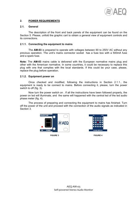 Manual AM-03 - AEQ International