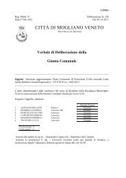 CITTÀ DI MOGLIANO VENETO - Comune di Mogliano Veneto