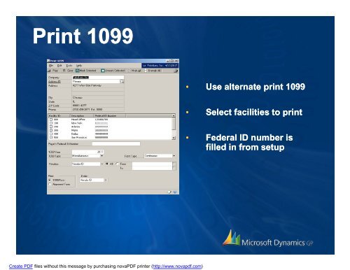 Multi-Facility Processing 1099 - Binary Stream