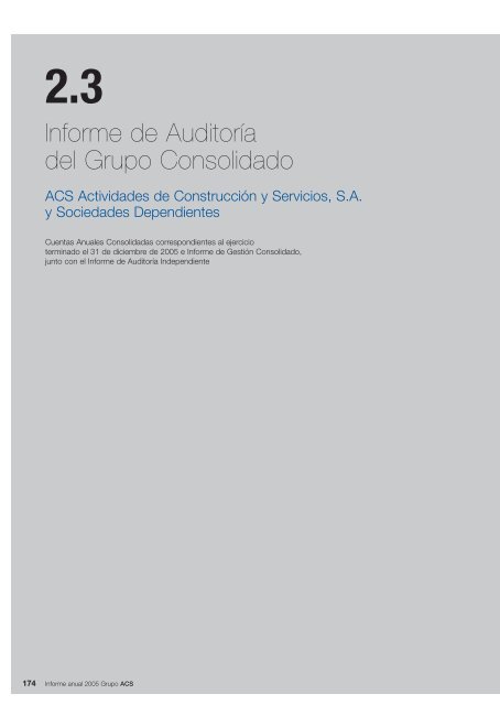 Informe Anual Grupo ACS