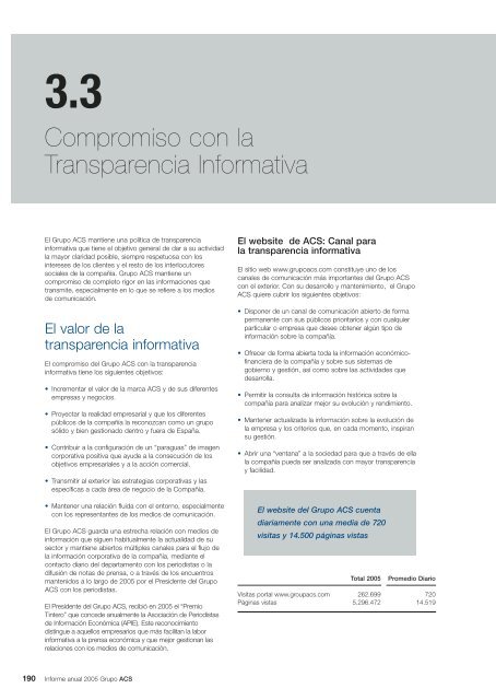 Informe Anual Grupo ACS