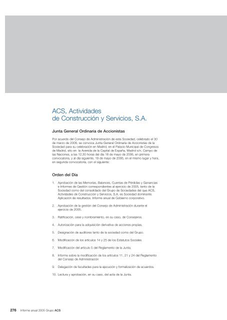Informe Anual Grupo ACS