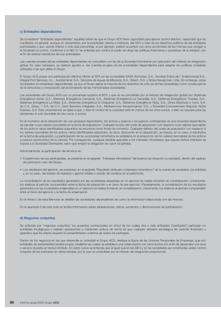 Informe Anual Grupo ACS